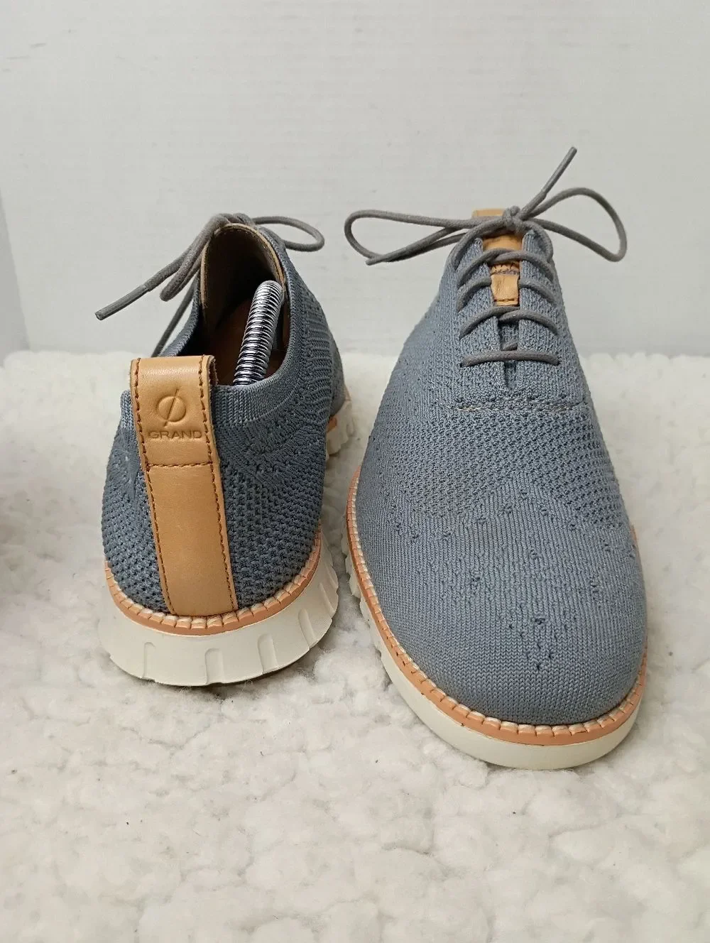 Cole Haan Men's Zerogrand Wingtip Oxford Ironstone Stitchlite Ivory C24944